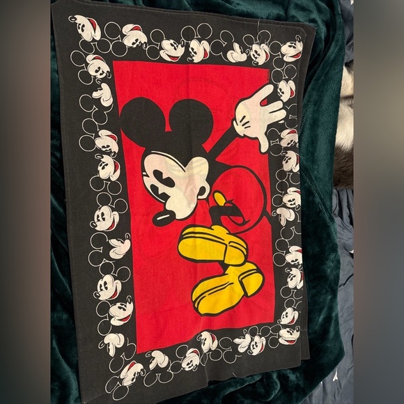 Disney Character Mickey Mouse Vintage Pillow Case Made in USA SET OF 2 - Picture 4 of 6